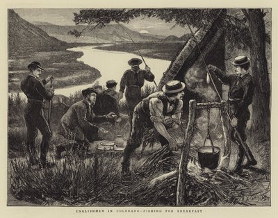 Englishmen in Colorado, Fishing for Breakfast by Francis S. Walker